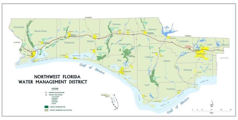 Northwest Florida Water Management District Map